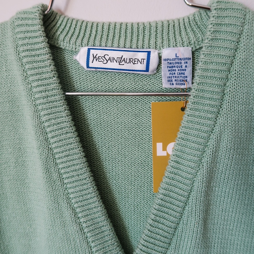 Yves Saint Laurent Mint Green Sweater
